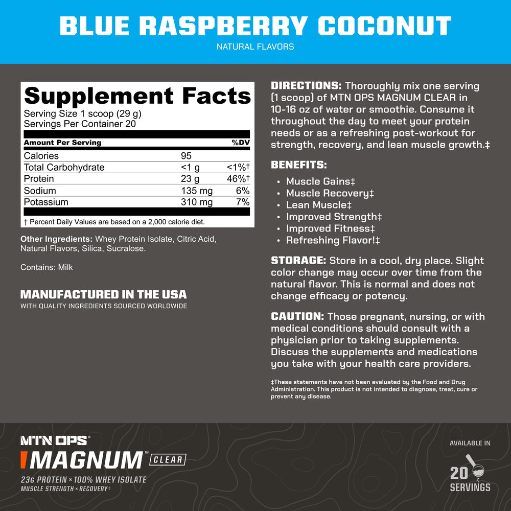 Preparing a glass of Magnum Clear Whey shake