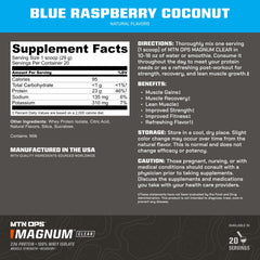 Preparing a glass of Magnum Clear Whey shake