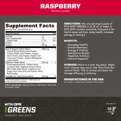 Close-up of raspberry flavored powder being mixed in water