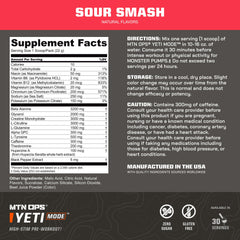 Creatine monohydrate content in MTN OPS Yeti Mode