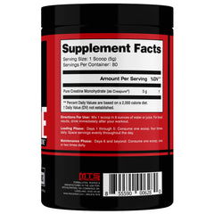 Close-up of Creapure Creatine Monohydrate ingredients