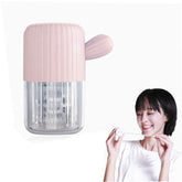 MUDOR portable contact lens cleaner machine in cherry pink - front view