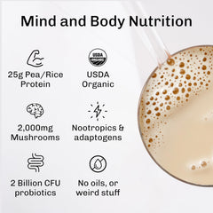 MUDWTR Nourish vanilla bean close-up emphasizes real Madagascar vanilla aroma.
