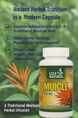 Open Muicle Capsules Forte bottle with capsules visible