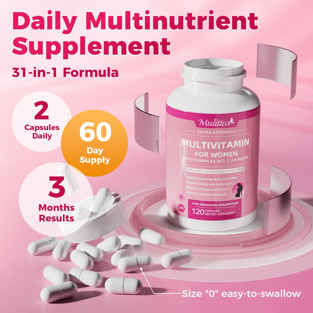 Healthy energy and focus concept with vitamins