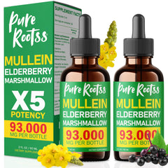 5-in-1 Mullein Chlorophyll Drops 2 oz bottle