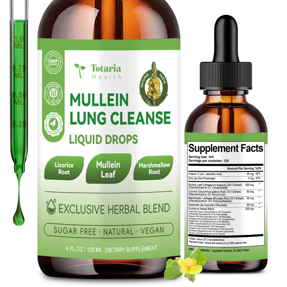Mullein Drops 4oz bottle front view