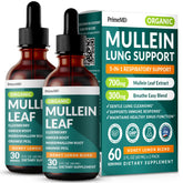 Two bottles of 5-in-1 Mullein Drops with honey lemon flavor