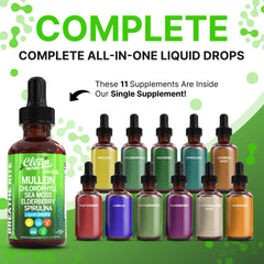 Herbal ingredients licorice root, tart cherry, and lobelia in drops