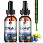 Mullein Drops for Lungs detox bottle label