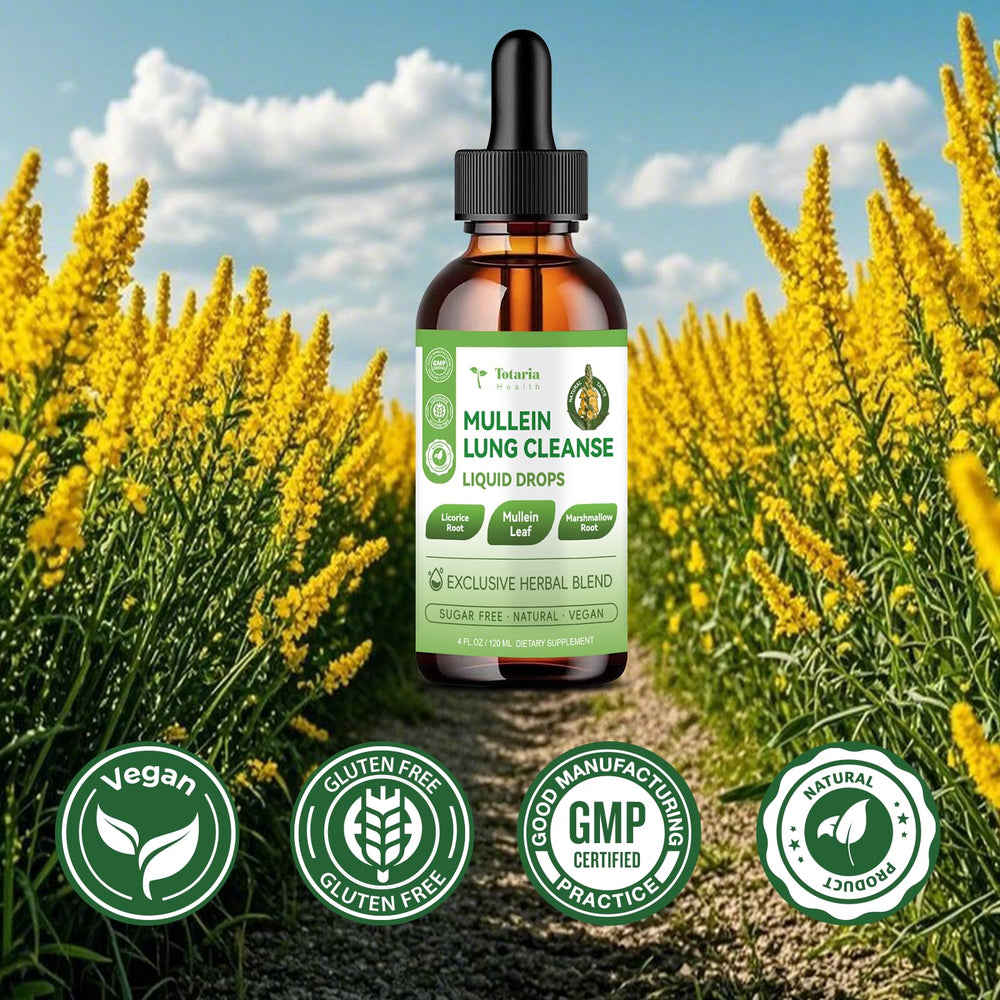 Vegan and gluten-free labeling for Mullein Drops