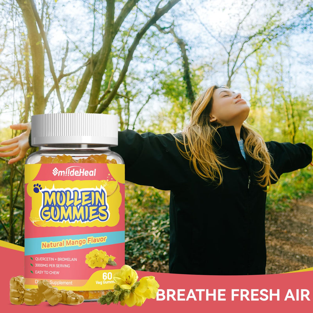 Mullein leaf illustration representing lung health