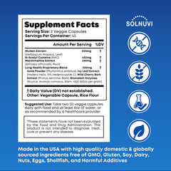 NAC capsules with ingredients laid out