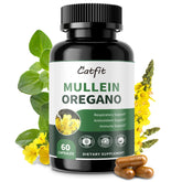Front view of Mullein Oregano Oil Capsules bottle
