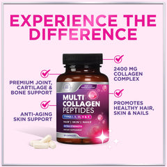 Supplement bottle on white background