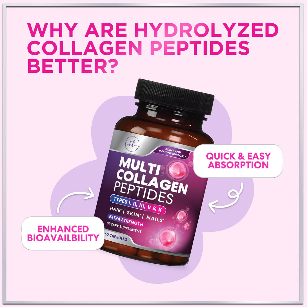 Travel-friendly collagen capsules in blister pack