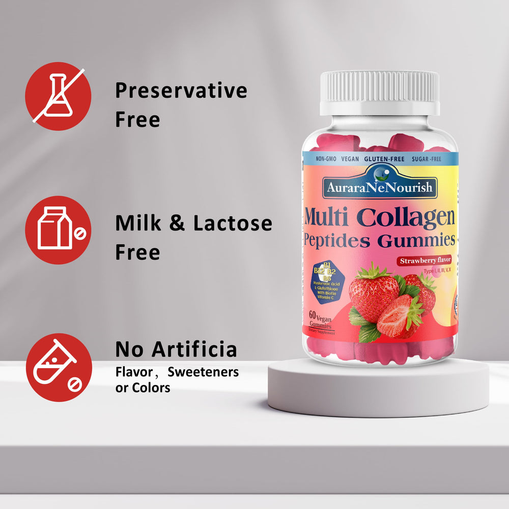 Label focusing on Biotin, Hyaluronic Acid and Vitamin C