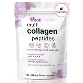 Front view of Multi Collagen Peptides Powder bottle, 1 lb