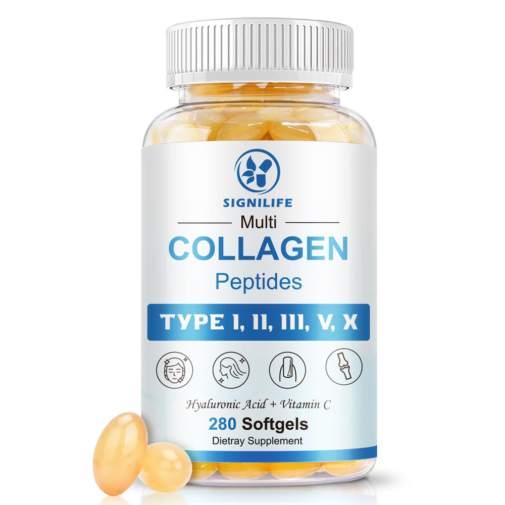 Signilife Multi Collagen Peptides Softgels bottle label