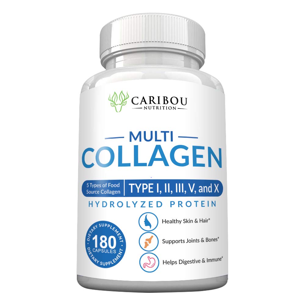 Caribou Nutrition Multi Collagen Pills bottle with 180 capsules