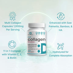 Serving and dosage information on bottle label