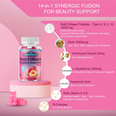 Multi-collagen types I, II, III, V, X ingredients
