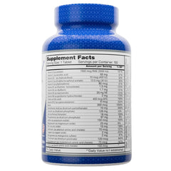 Side view of Multi Men 100 Tablets bottle label