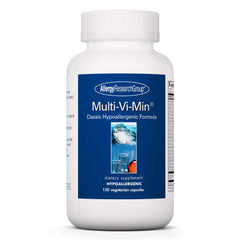 Front view of Allergy Research Group Multi-Vi-Min bottle