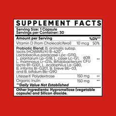 90-count bottle of MultiBlue Probiotic Fit with blue packaging