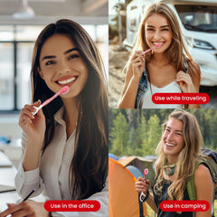 Multifunctional cleaning tool: toothbrush, tongue scraper, floss and pick