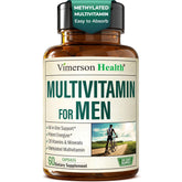 Bottle of methylated mens multivitamins