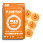 Applying multivitamin patch for women