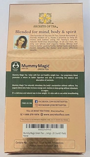 Green tea infusion in Mummy Magic Slim Tea