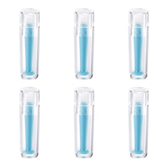 MUQING 6-pack hard scleral lens remover tools with blue silicone suction cup - front view