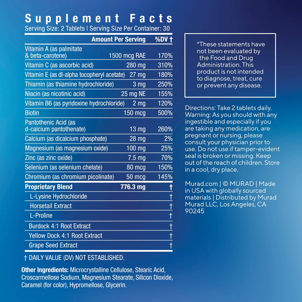 Gut health concept associated with Murad Pure Skin Acne Supplements