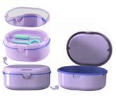 Purple MURRI&MURRDI retainer case front view with drain tray