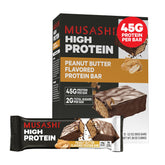 MUSASHI High Protein Bar 90g bar with peanut butter and milk chocolate coating