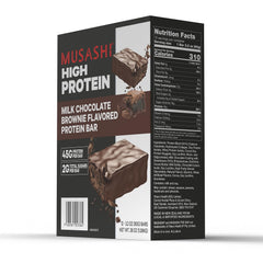 Nutrition facts: 45g protein per bar, 2g sugar