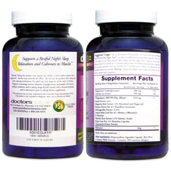 Back of bottle showing supplement facts panel