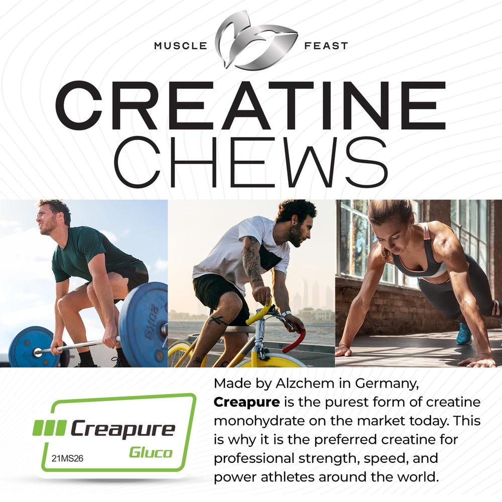 Lemon lime vegan creatine monohydrate candy label