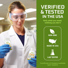 Made in USA statement on CDZ supplement packaging