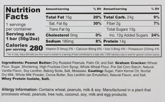 Muscle Foods Muscle Sandwich Peanut Butter Vanilla closeup highlighting real peanut butter and flavor
