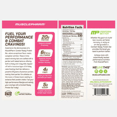 MusclePharm athlete using Combat Ready bar to fuel training.