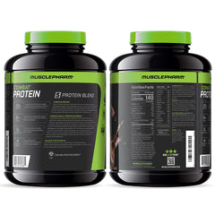 MusclePharm Combat Protein Powder nutrition panel highlights 52 servings in 4.2 lb tub