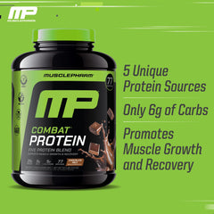 MusclePharm Combat serving scoop demonstrates convenient 77 servings total