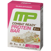 MusclePharm Combat Ready bar wrapped for on-the-go fueling and high-protein snack.