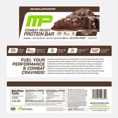 MusclePharm Combat Sport Bar Chocolate Cake slice emphasis on flavor