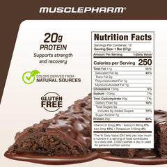MusclePharm Combat Sport Bar with 20g protein supports post-workout fueling