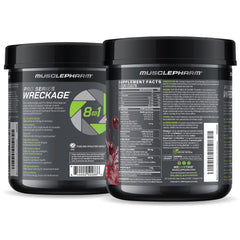 MusclePharm WRECKAGE certification seal emphasizes quality and substance testing
