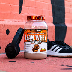 Assorted flavors of Musclesport Lean Whey Revolution whey protein